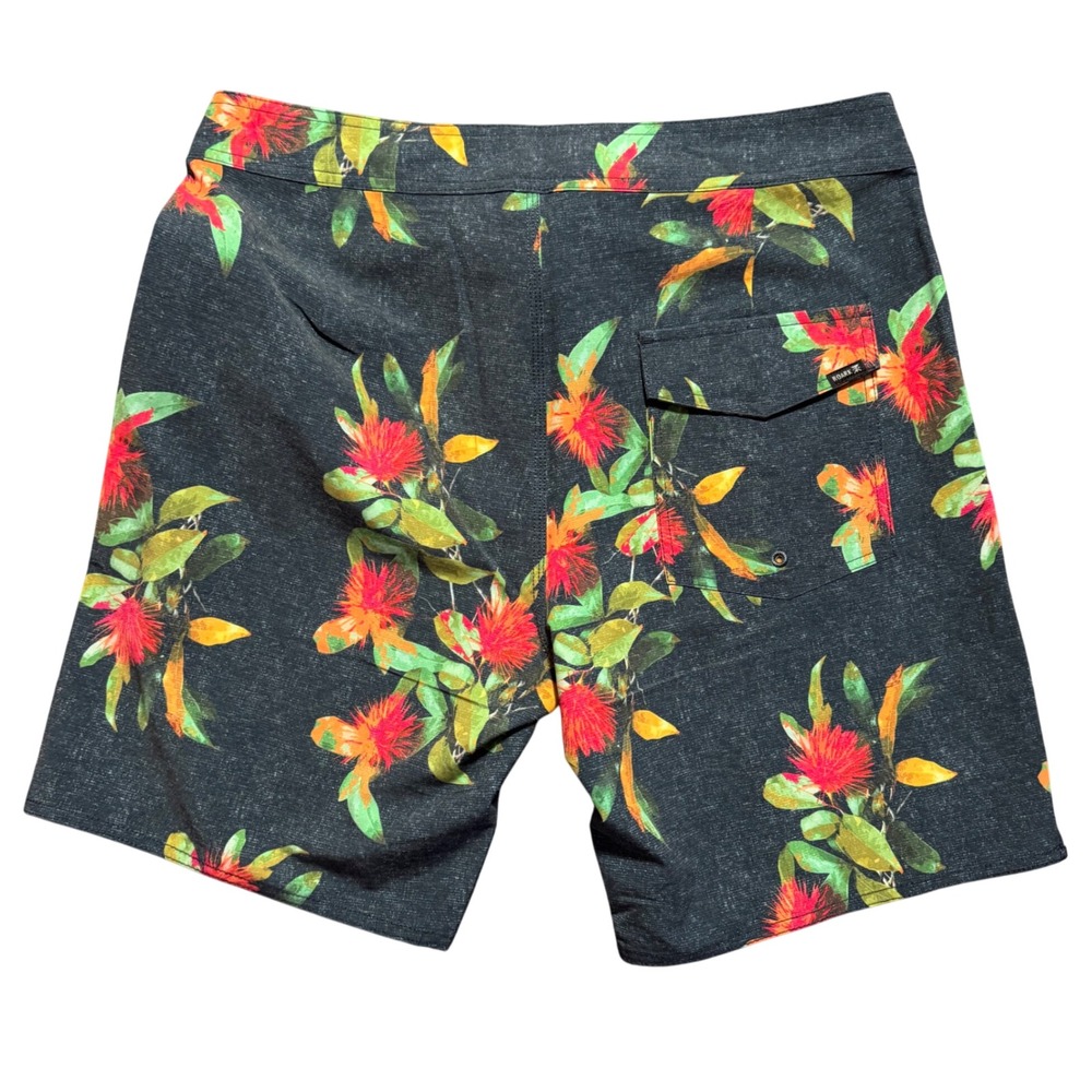ROARK Passage Size 31 Boardshorts Men's Floral Hemp Blend Swimsuit Trunks Surfer - Picture 2 of 12